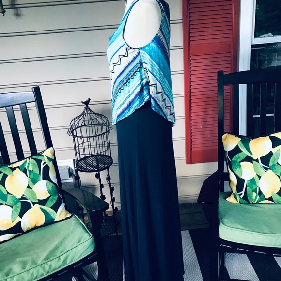 Allison Brittney Maxi Dress S FREE SHIP - Picture 2 of 5